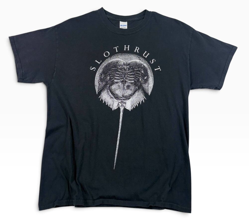 Slothrust Band T-Shirt Men's LARGE Horseshoe Crab Tour Tee RARE